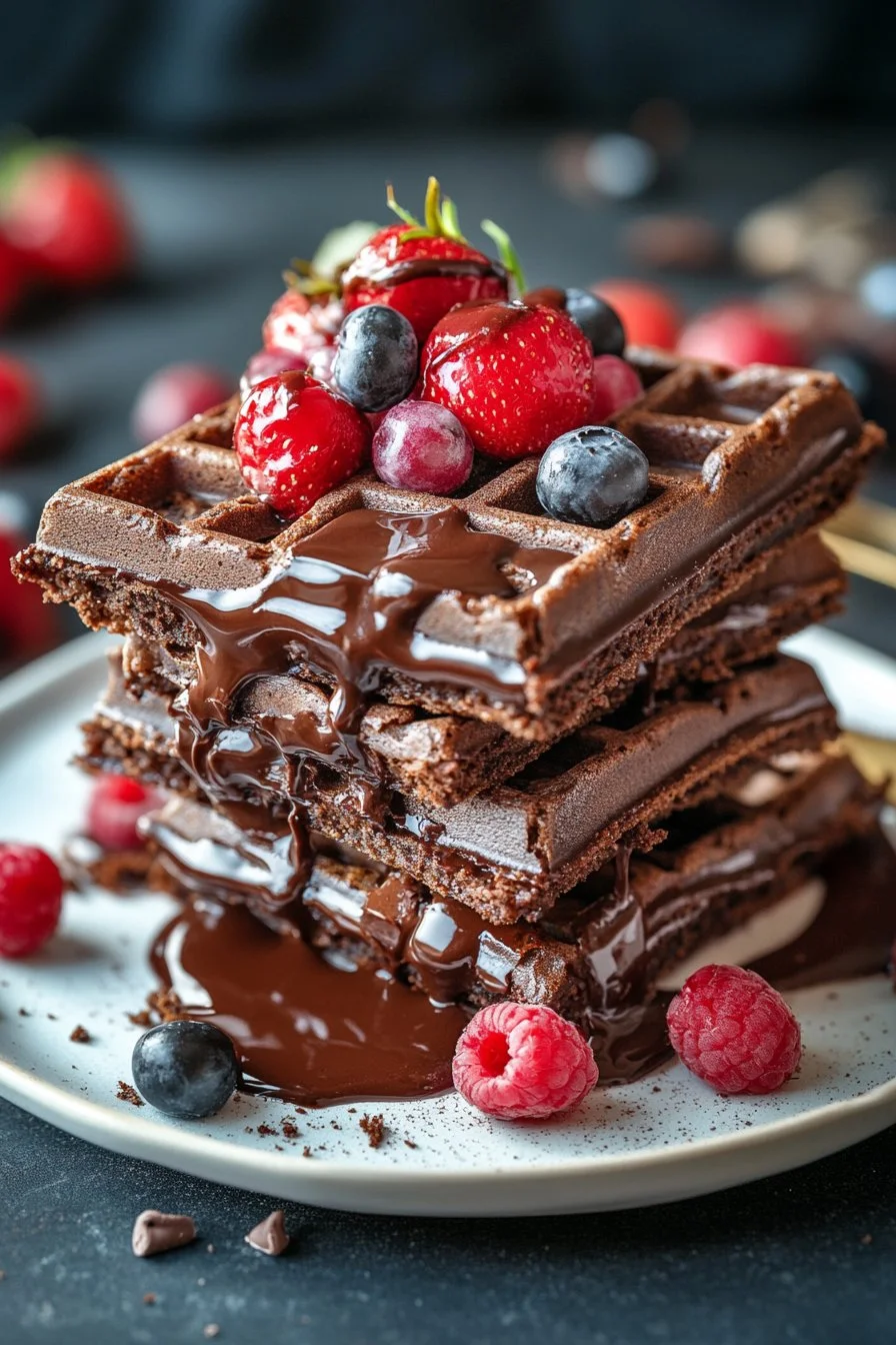 Waffle stile Brownie ultra fondenti