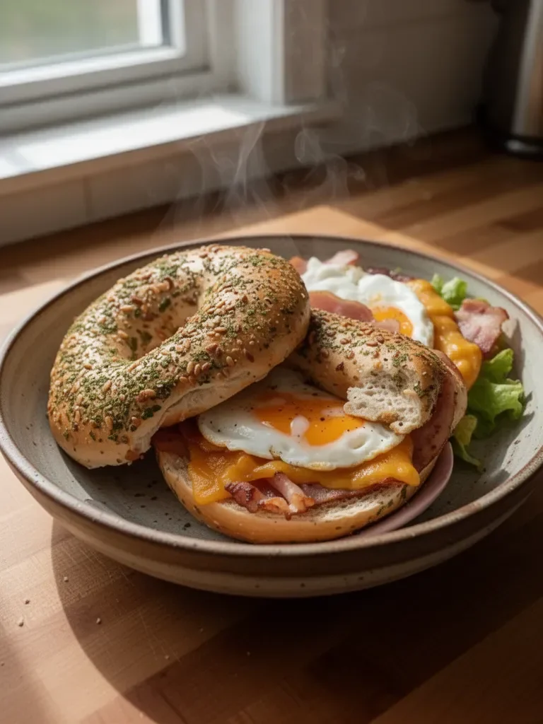Bagel al Bacon