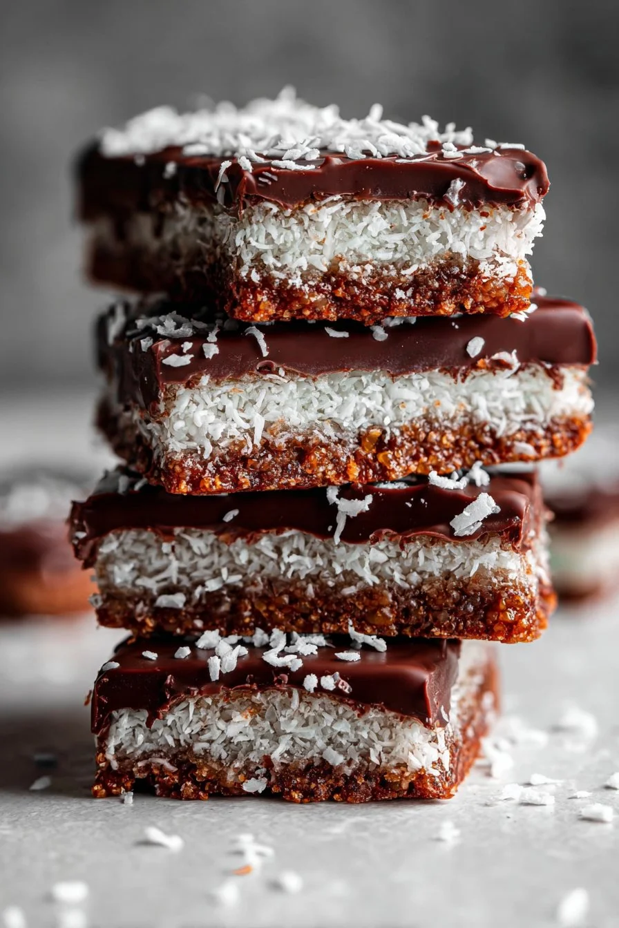 Barrette di cioccolato al cocco stile Bounty