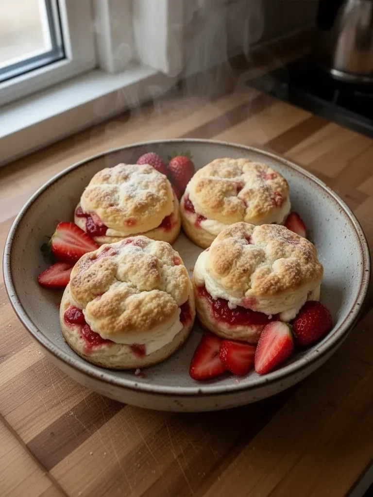 Biscotti al cheesecake alla fragola