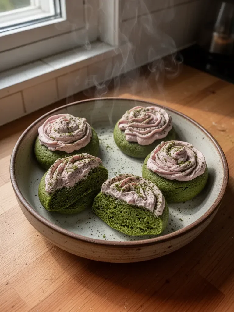 Biscotti al matcha