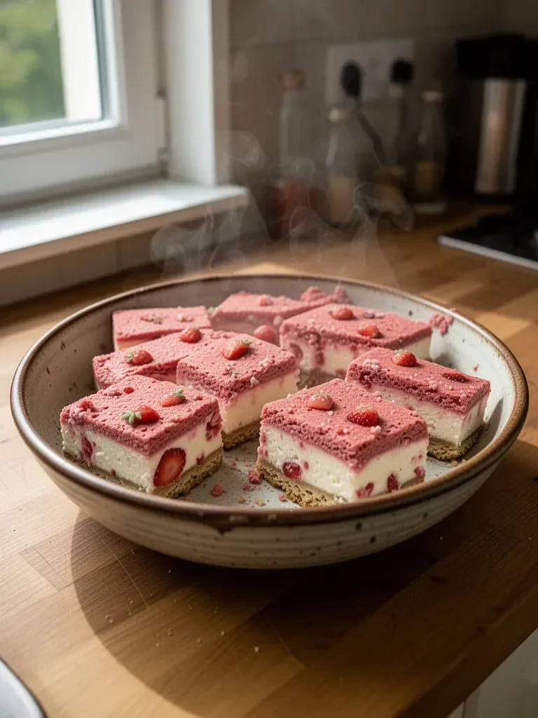 Biscotti cheesecake alle fragole