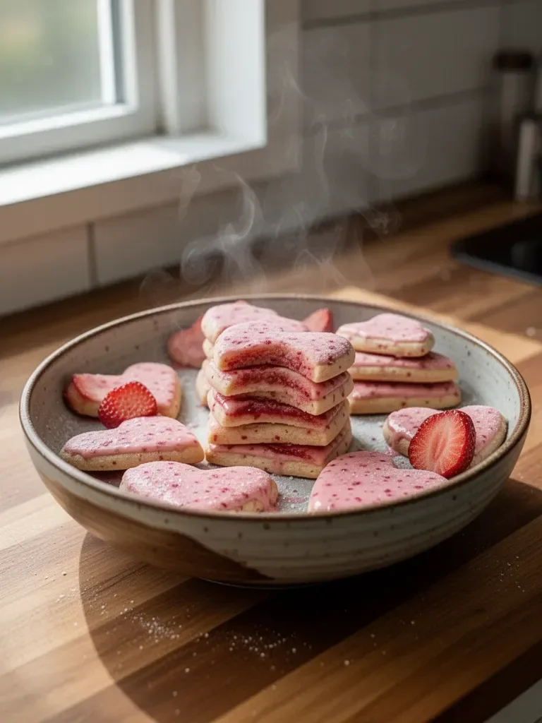 Biscotti sablé alla fragola