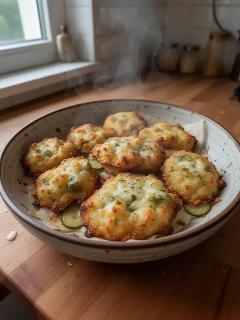 Bocconcini Croccanti al Formaggio e ai Cetrioli Sottaceto