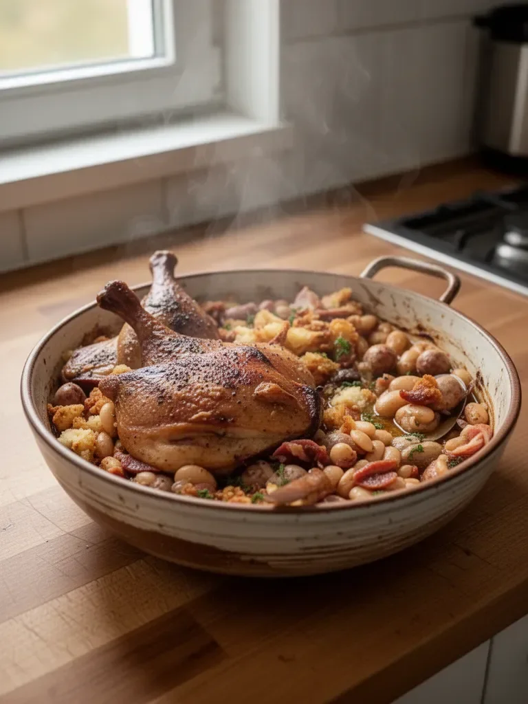 Cassoulet di anatra e salsiccia facile