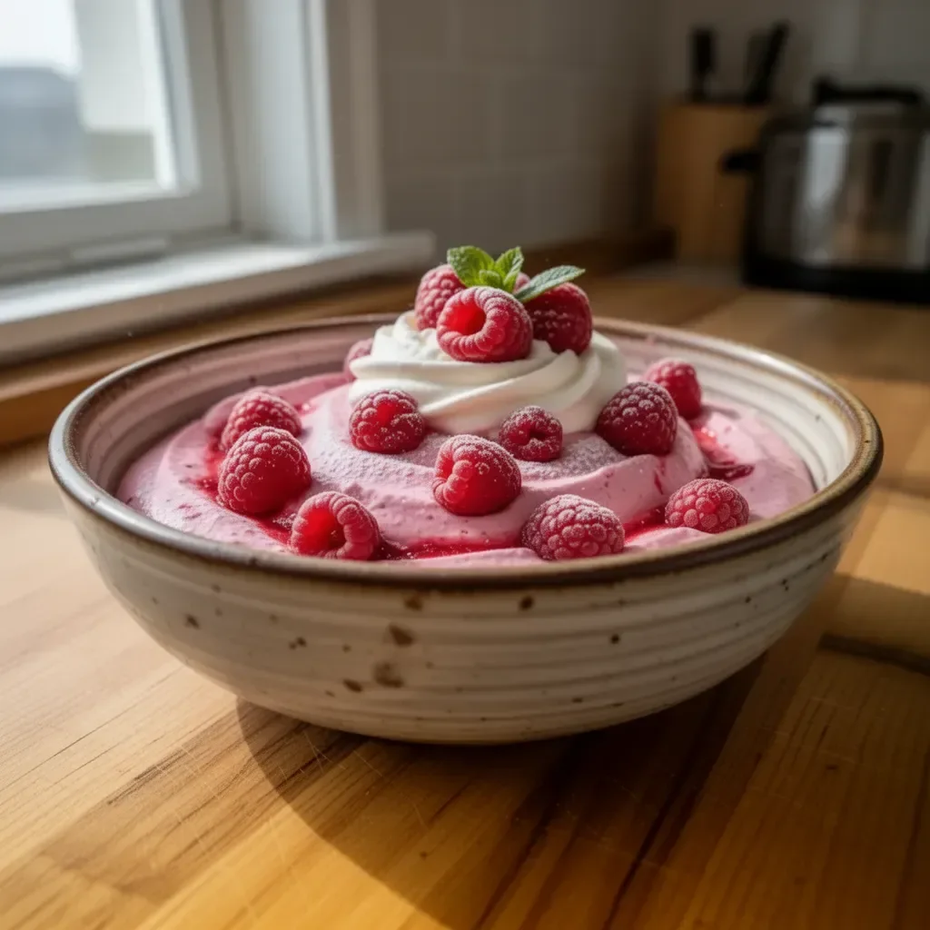 Charlotte con mousse di lamponi, un dessert elegante e fresco