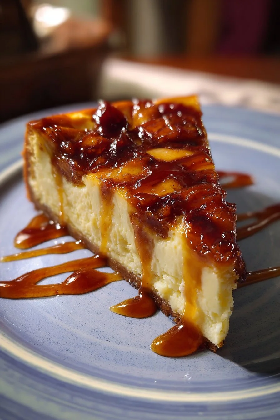 Cheesecake con mele caramellate
