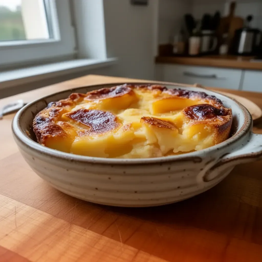 Clafoutis di Mele fresco e morbido, pronto da gustare