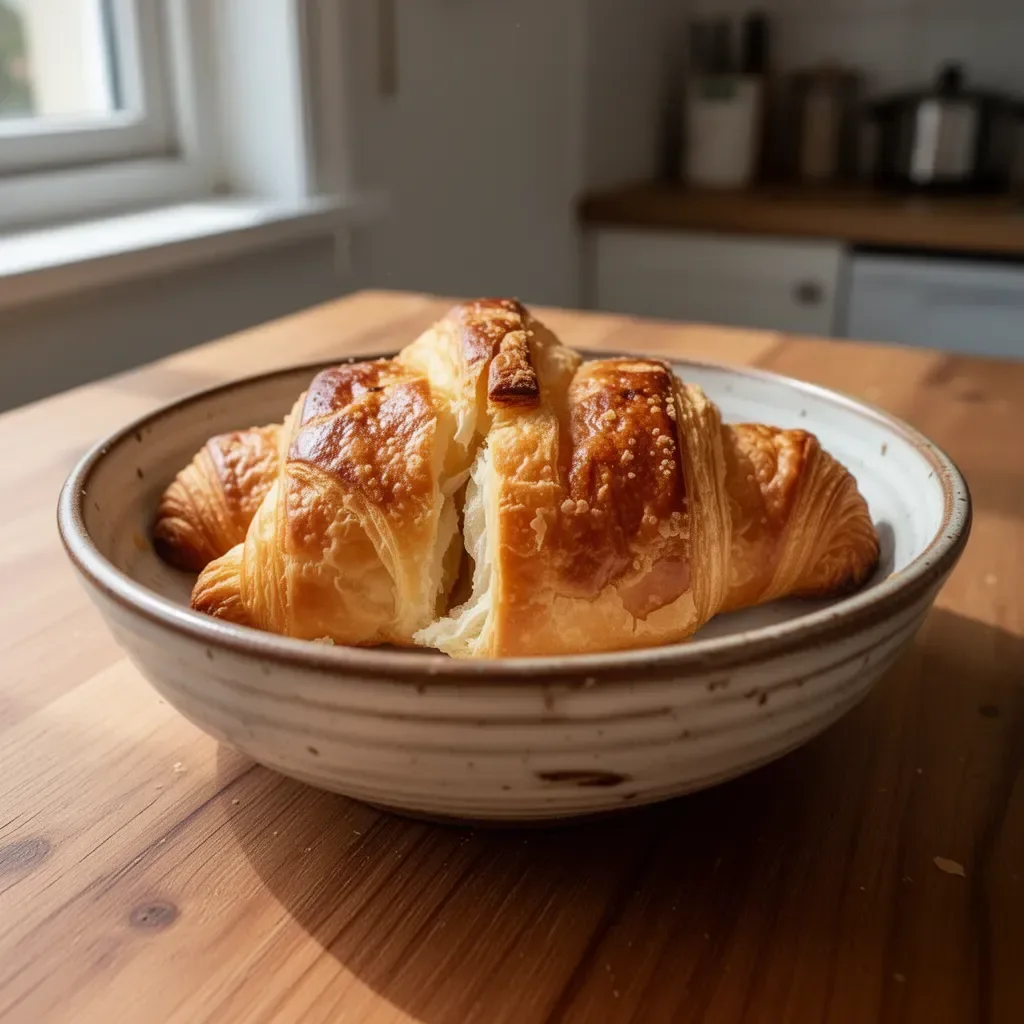 Cornetti freschi e golosi, tipici della pasticceria italiana