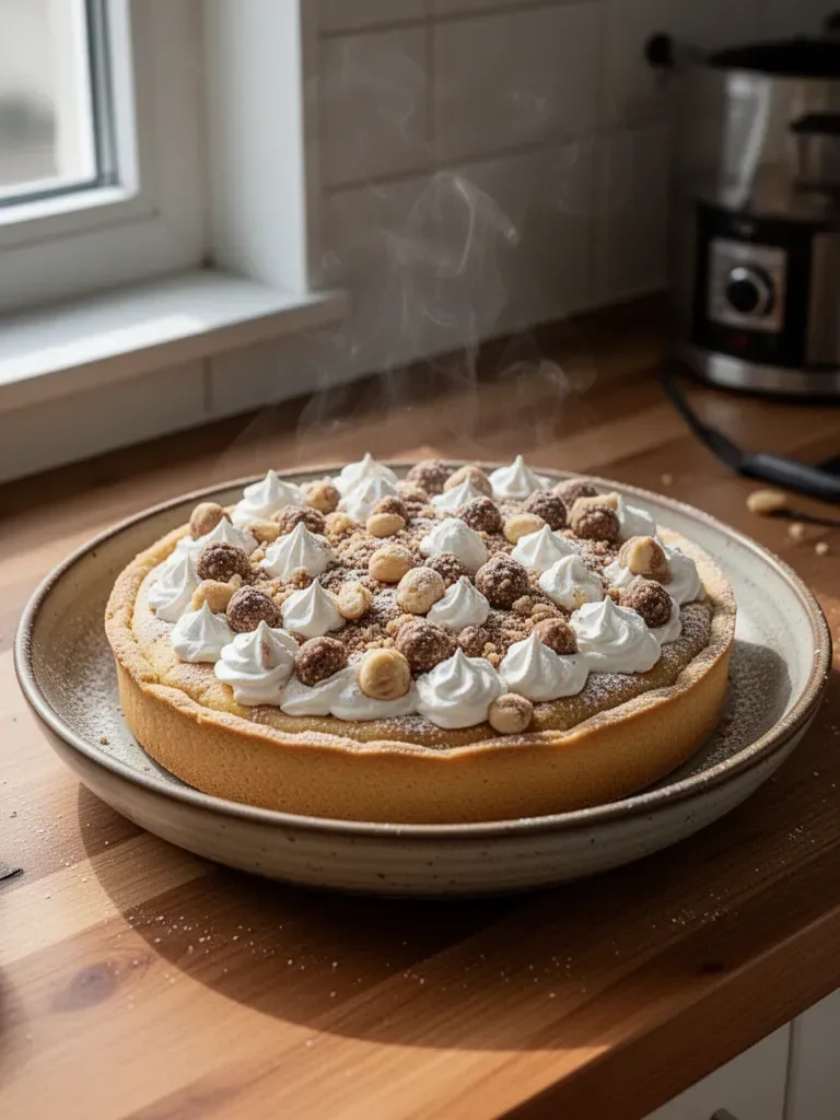 Crostata vaniglia-praline con chantilly alla vaniglia