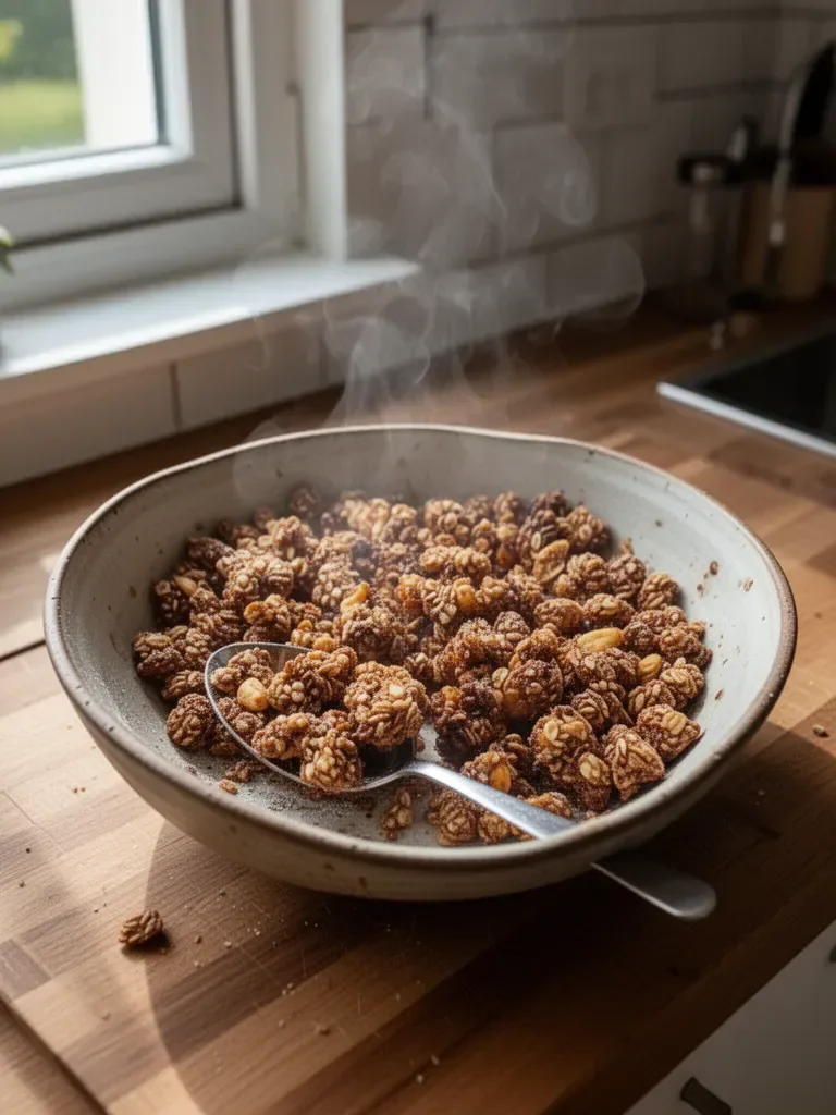 Granola fatta in casa croccante