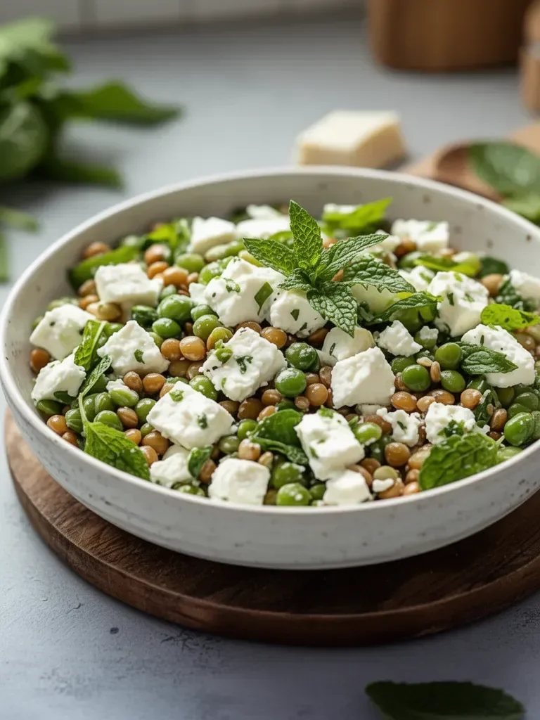 Insalata di Lenticchie, Menta e Feta