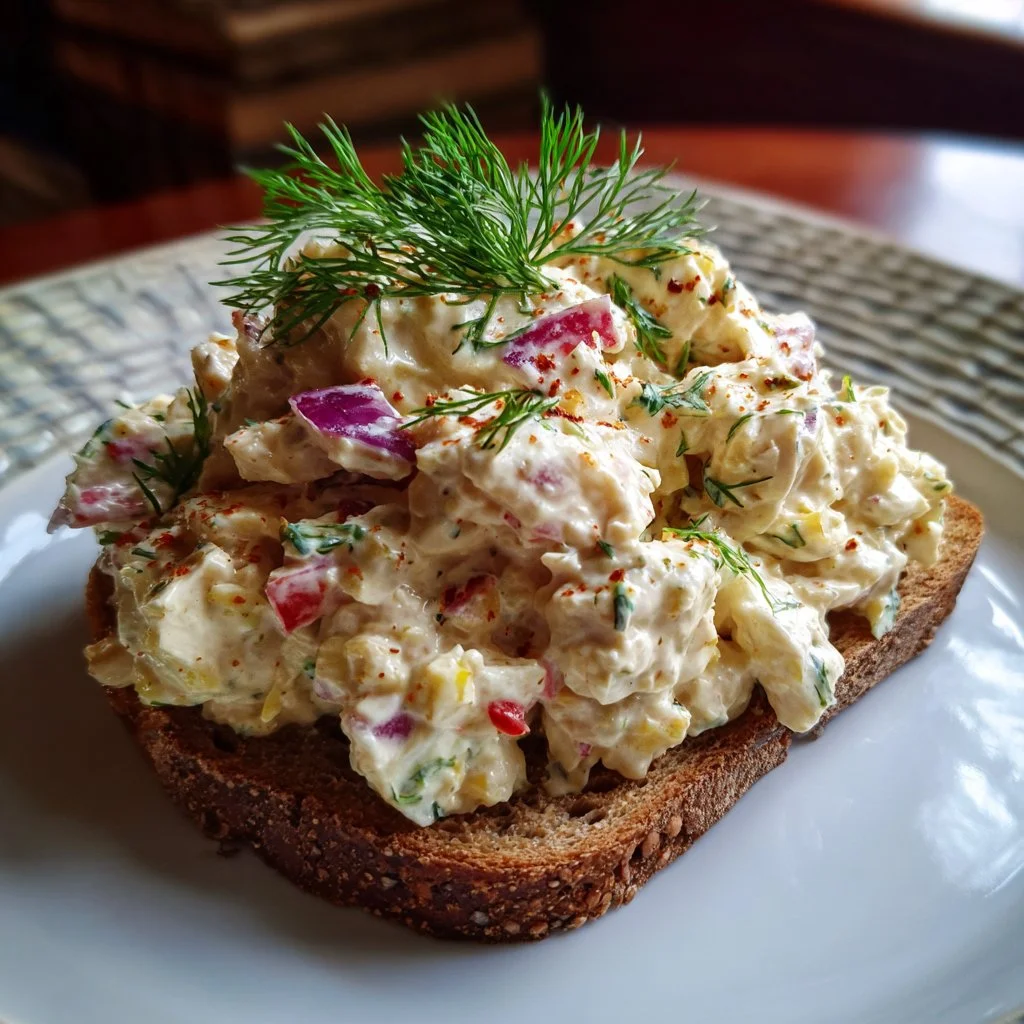 Insalata di pollo cremosa