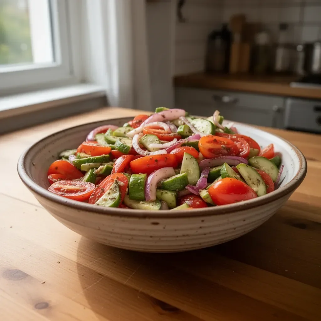 Insalata leggera per perdere peso, ricca di ingredienti freschi e salutari.