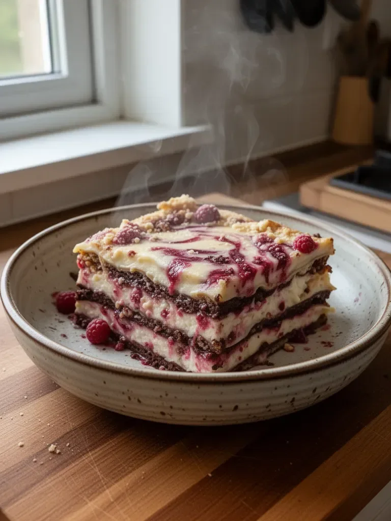 Lasagna Cioccolato Bianco Lampone