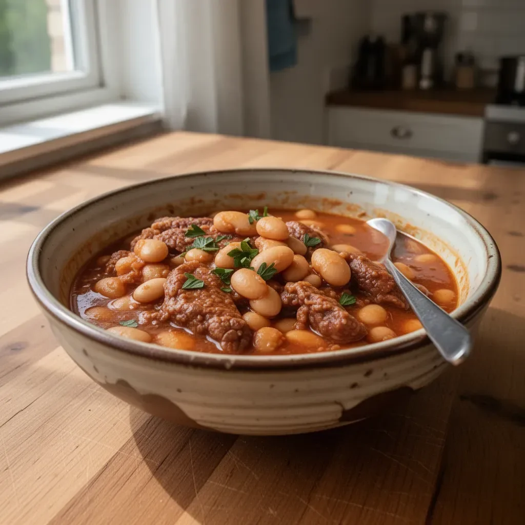 Piatto di Loubia Tradizionale con fagioli e spezie