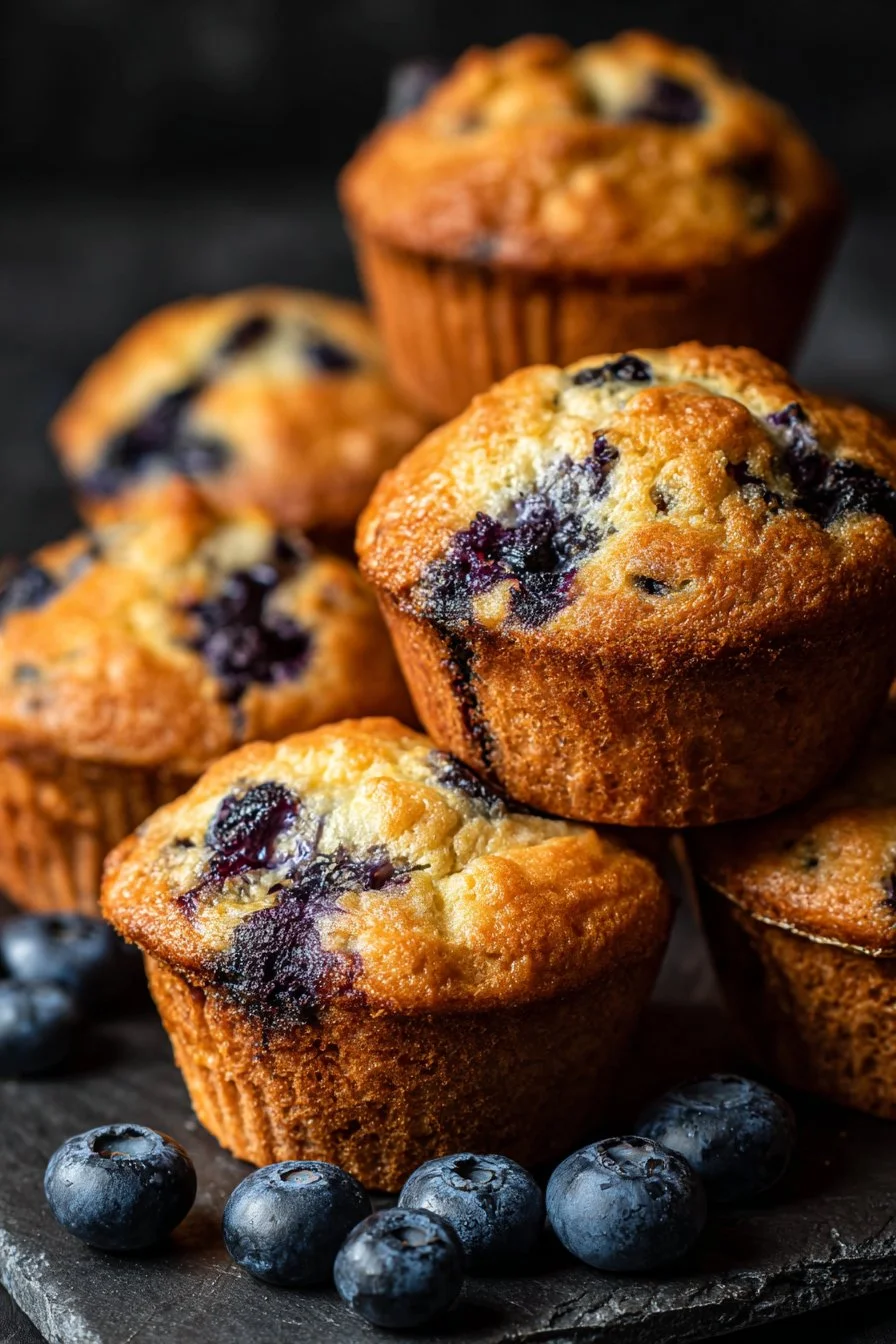 Muffin proteici ai mirtilli