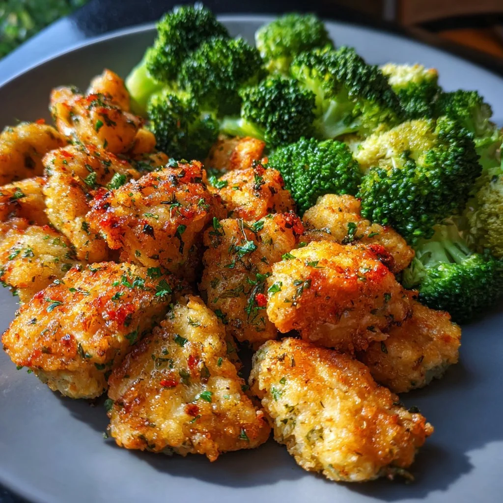 Nuggets di Pollo e Broccoli Sani, un'opzione salutare e deliziosa