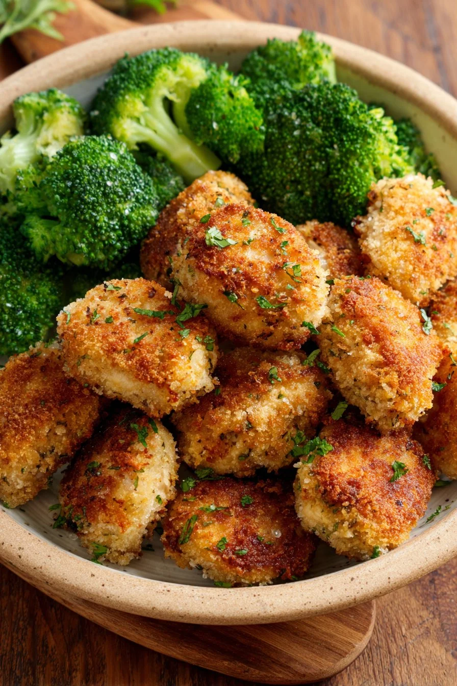 Nuggets di Pollo e Broccoli Sani