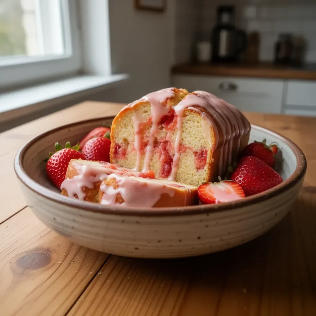 Pane alle fragole fatto in casa, semplice e delizioso