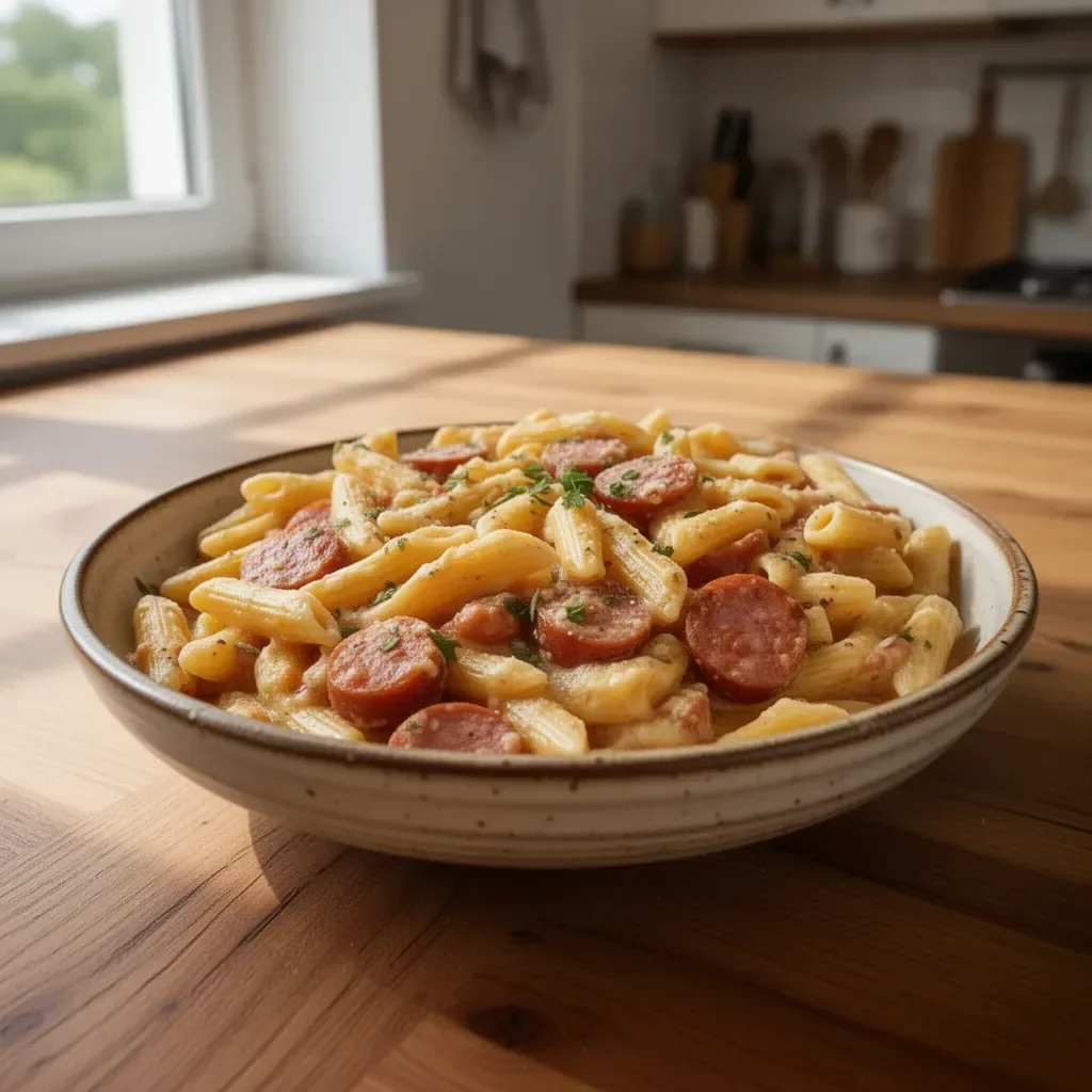 Pasta Kielbasa cucinata in Unica Pentola