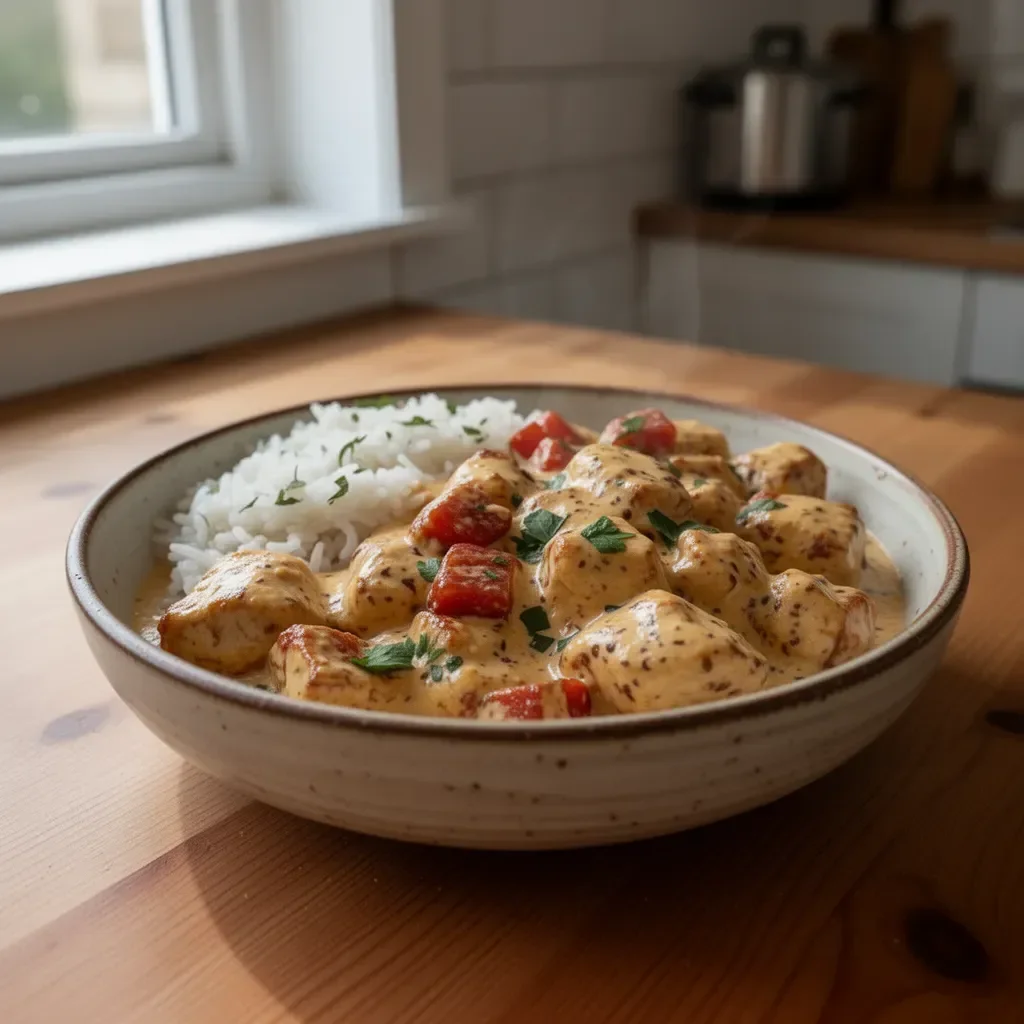 Pollo Crema Riso Fondente: piatto cremoso e gustoso