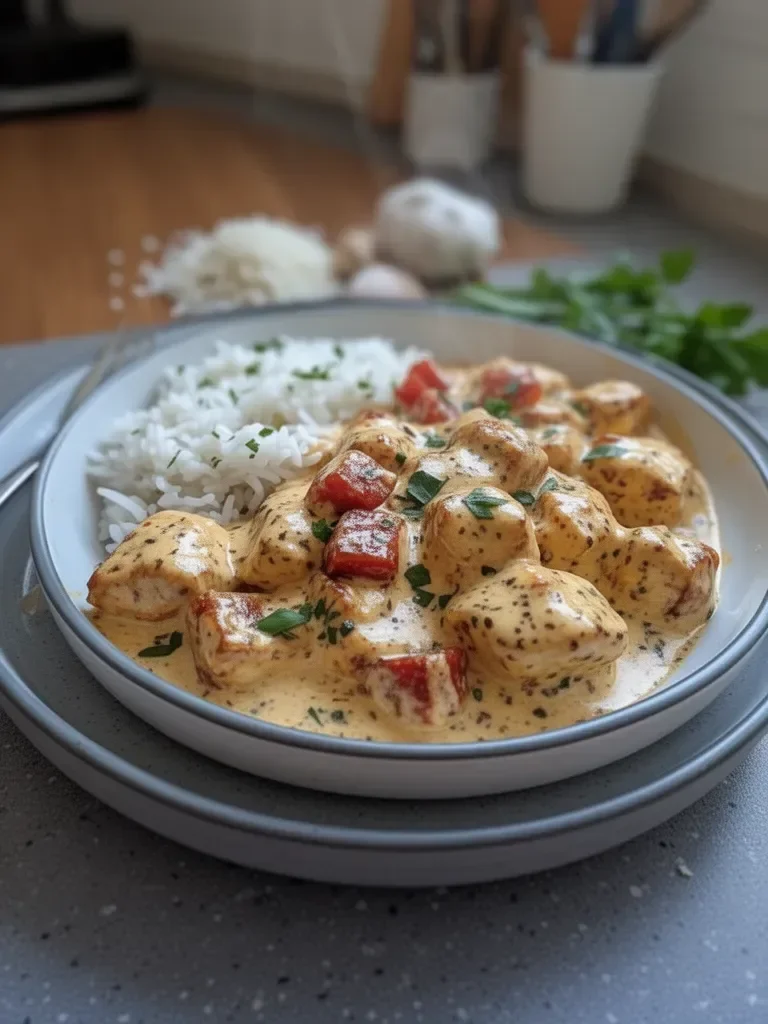 Pollo Crema Riso Fondente