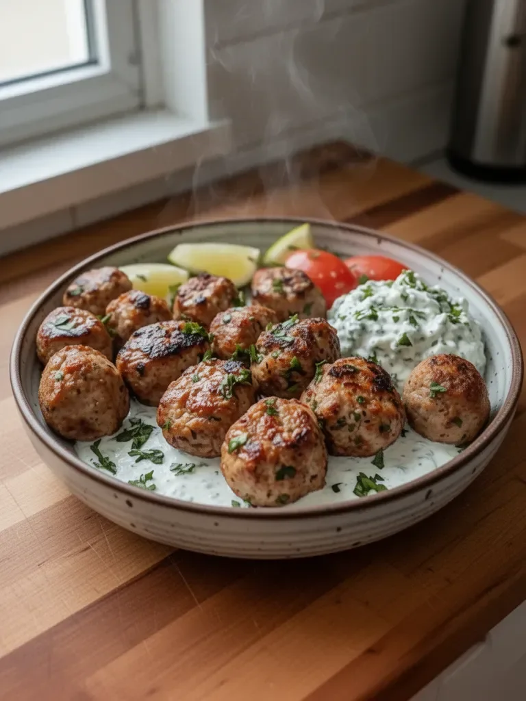 Polpette greche con Tzatziki