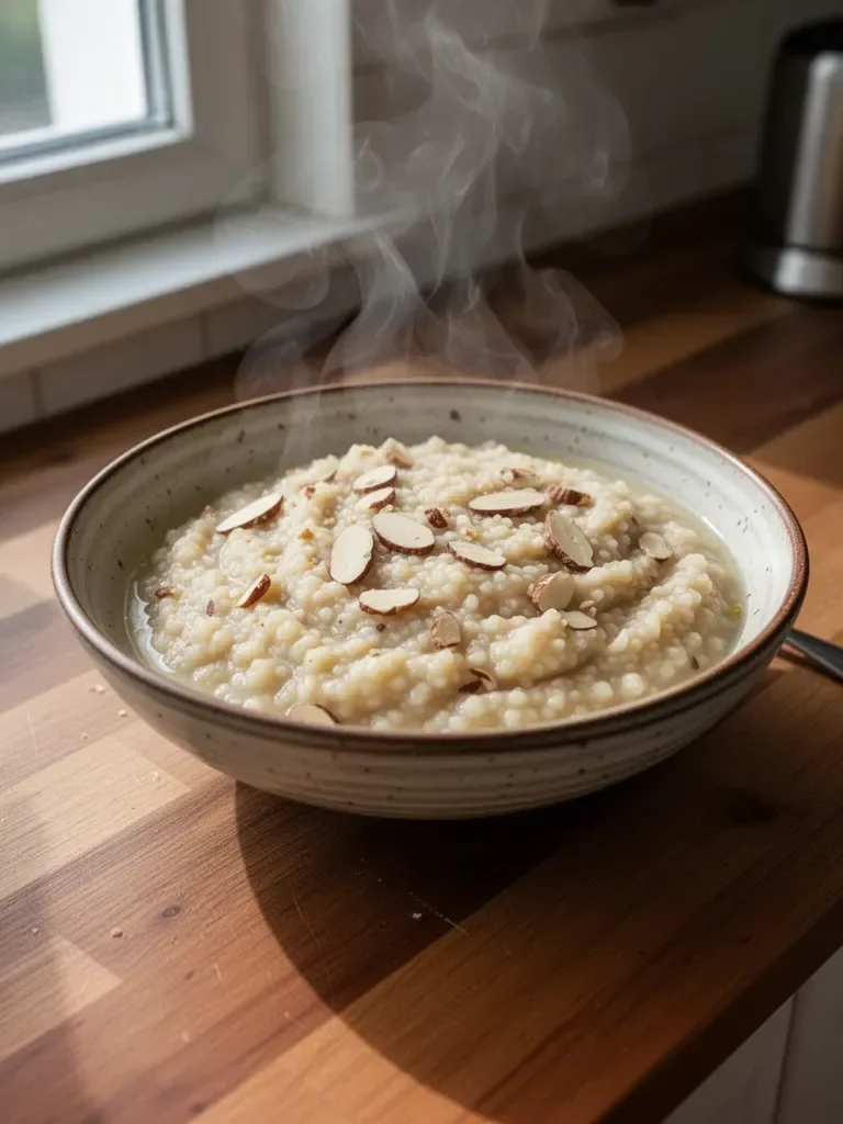 Porridge caldo alla frangipane