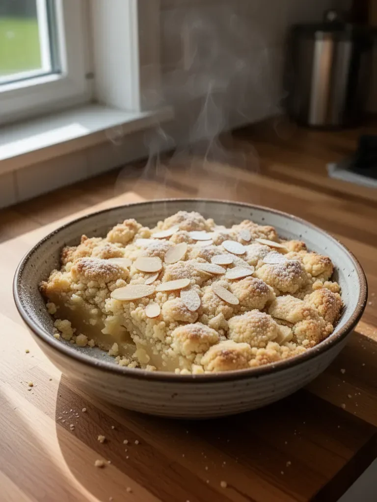 Quadretti di crumble alle mandorle ultra-morbidi