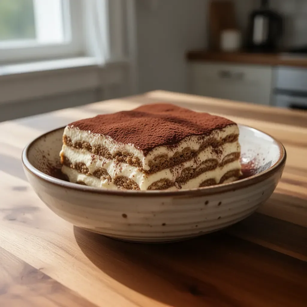 Tiramisu classico con crema al mascarpone e cacao