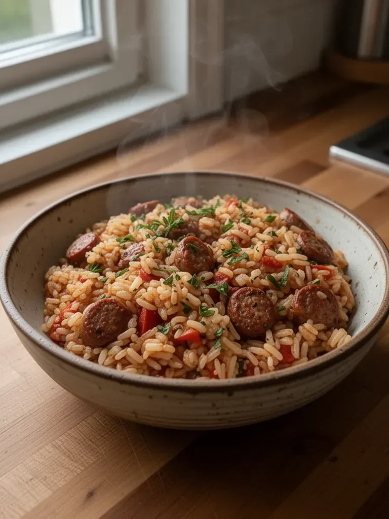 Riso e salsiccia italiana
