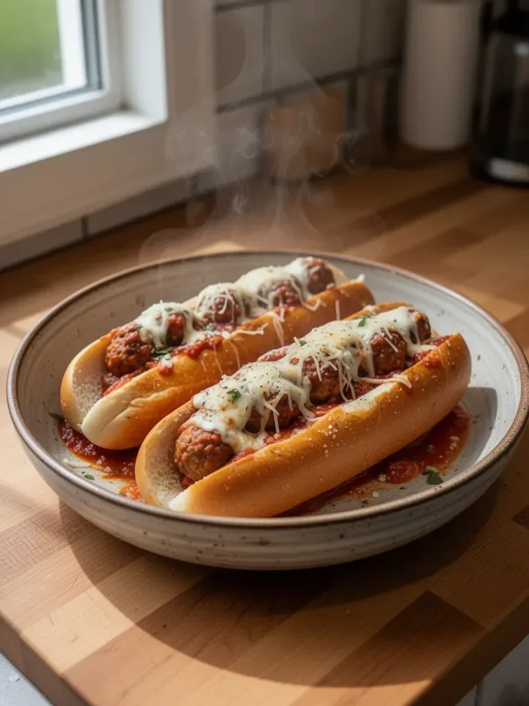 Sottomarini di polpette di carne al formaggio