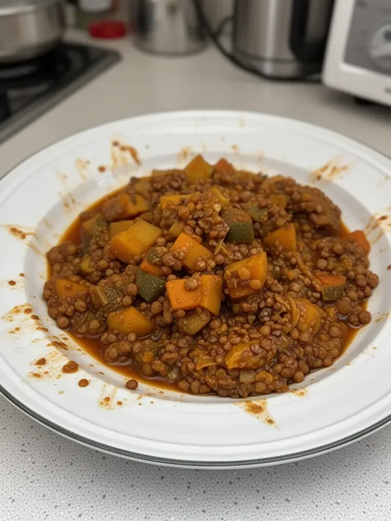 Stufato giamaicano ital di verdure e proteine di soia