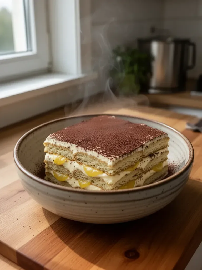 Tiramisù al limone con crema di limone