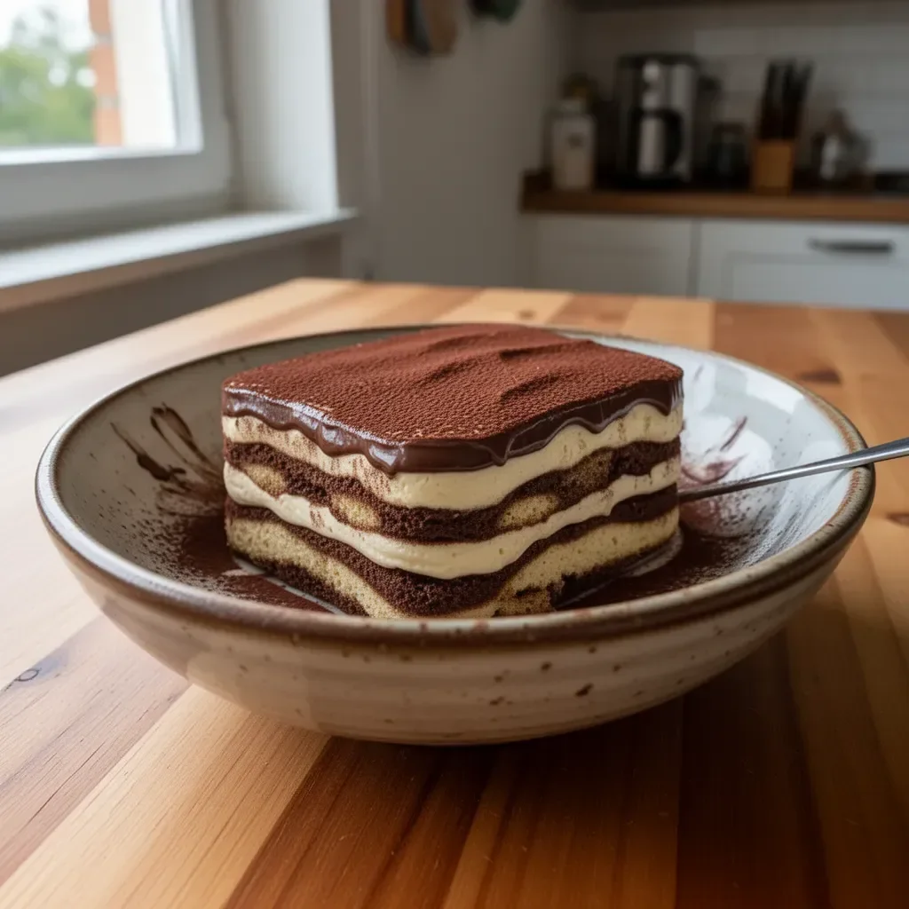 Tiramisu Nutella senza uova, dolce delizioso e cremoso.