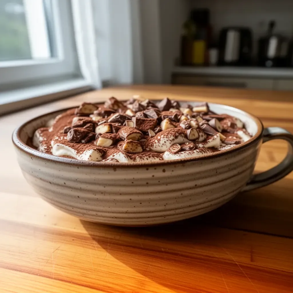 Tiramisu stile Kinder Bueno con crema e cioccolato