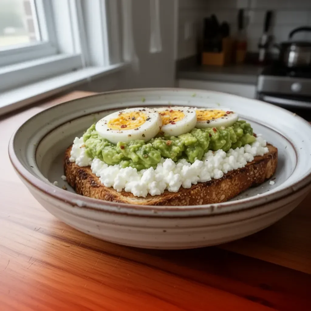 Toast di formaggio cottage e avocado, una deliziosa ricetta sana e veloce