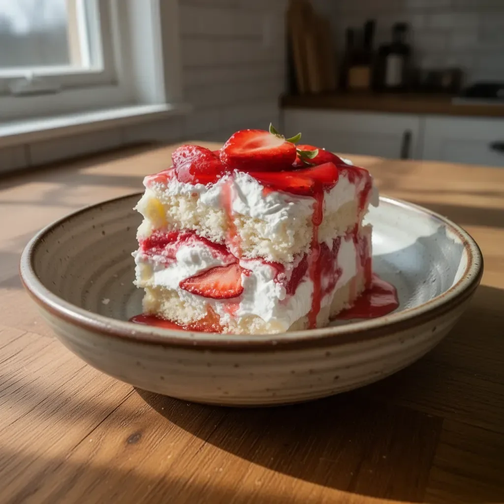 Torta Celeste decorata con crema e frutta fresca, dessert delizioso e colorato