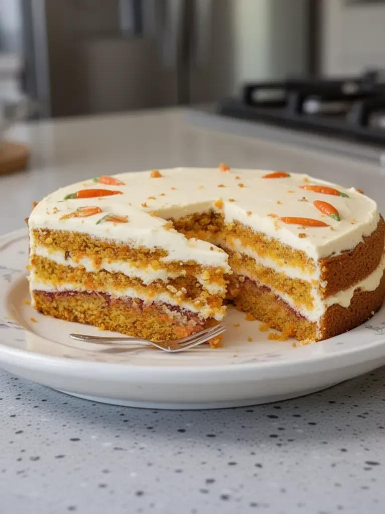 Torta di carote e limone