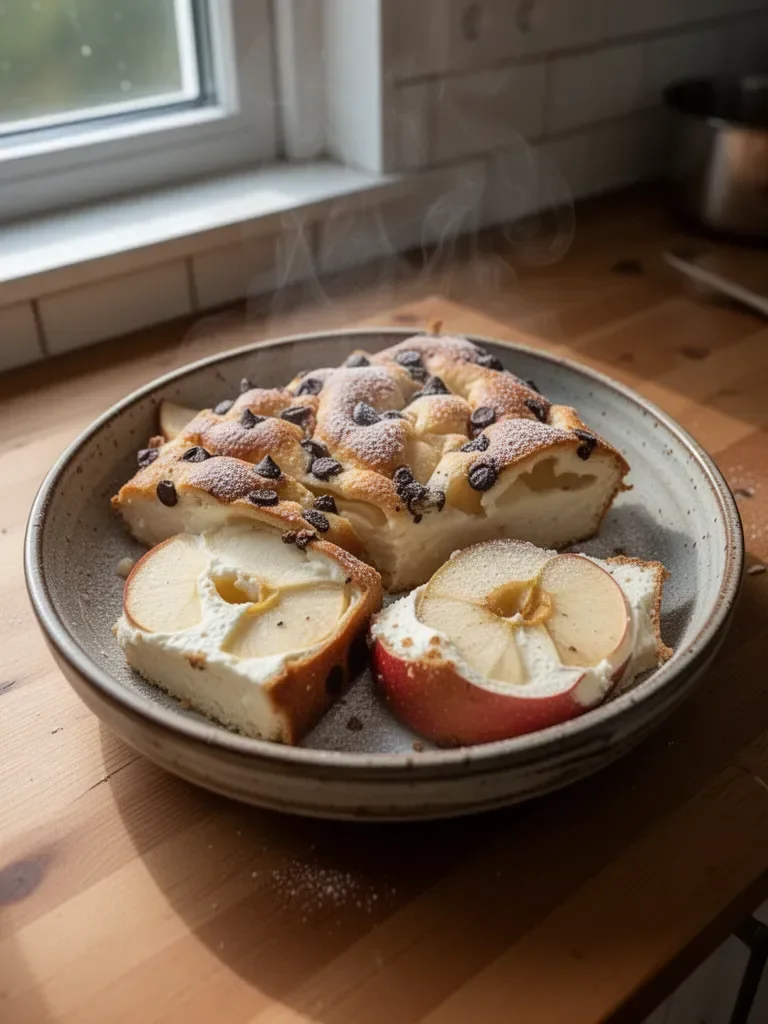 Torta leggera con Skyr e mele
