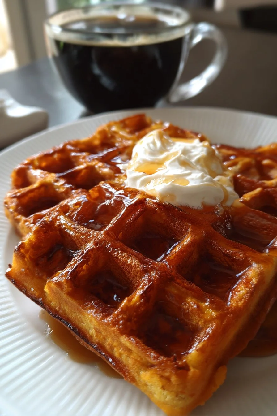 Waffles di Patate Dolci
