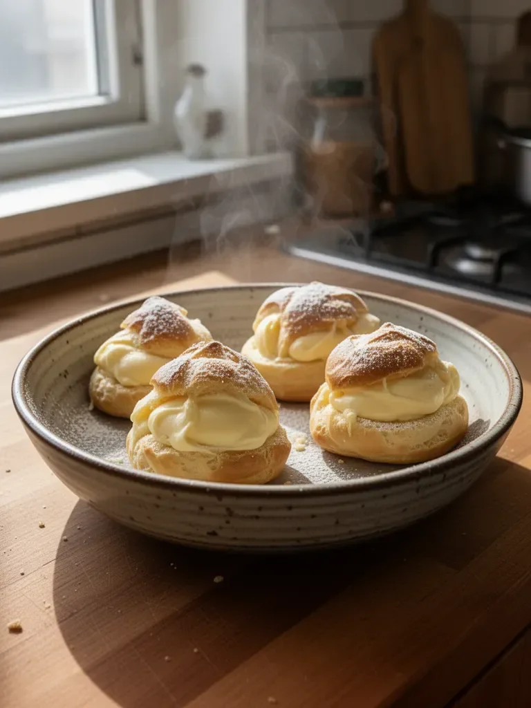 Bignè alla crema pasticcera