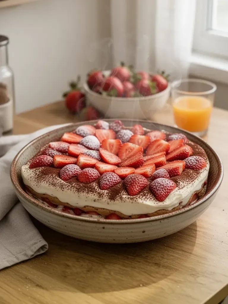 Charlotte alle Fragole in Stile Tiramisu