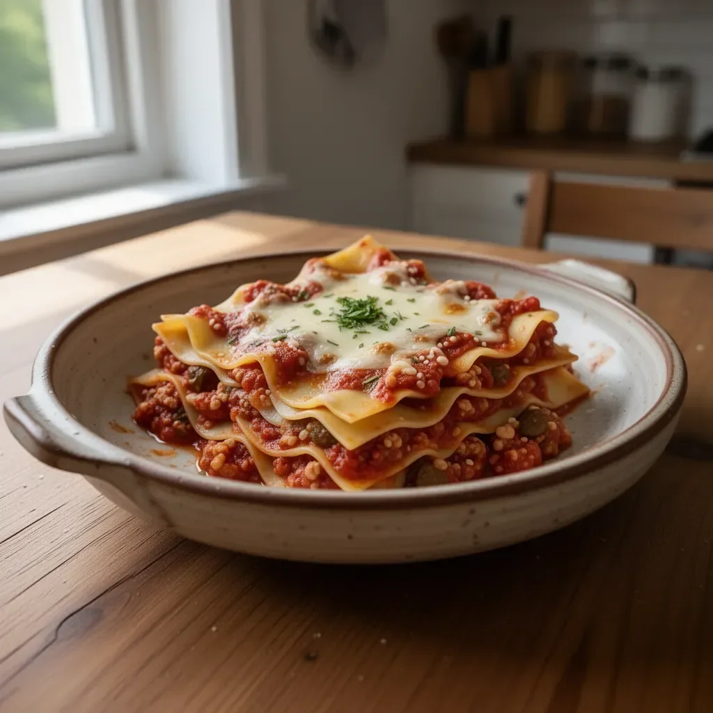 Fogli di pasta per lasagna italiana perfetti per ricette tradizionali.