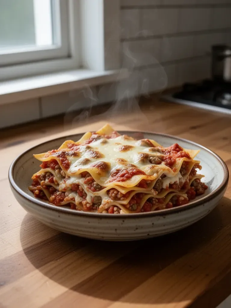 Fogli di pasta per lasagna italiana