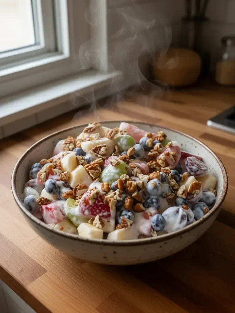 Insalata di frutta a colazione