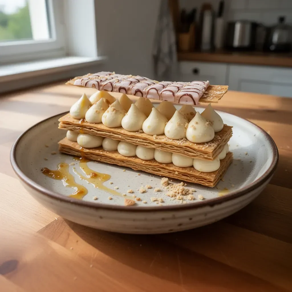 Millefoglie Maison: torta stratificata con crema e frutta fresca