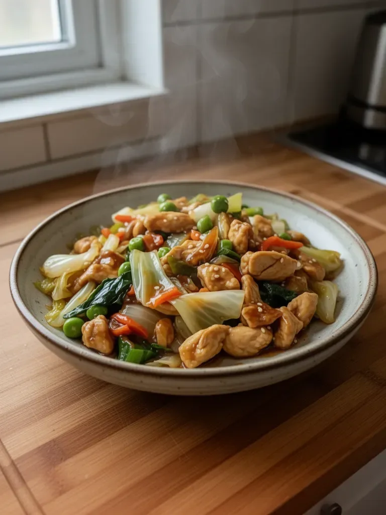 Saltato di Cavolo e Pollo alla Cinese