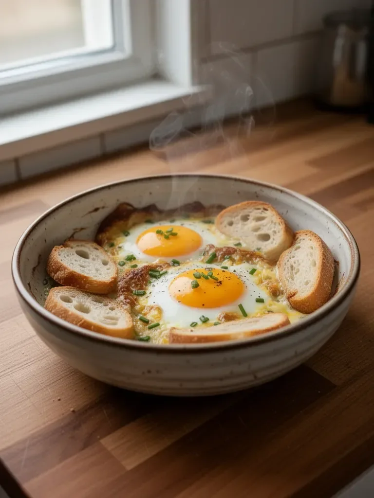 Uova Cocotte nell'Airfryer